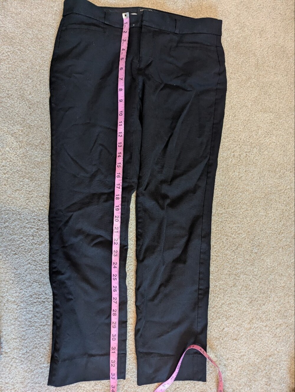 Banana Republic Sloan Curvy Fit Dress Pants β Black - Picture 7 of 7